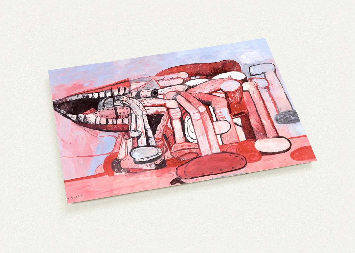 PAINTER S FORMS NO 2 1978 By Philip Guston Pack of 10 Post Cards | Philip Guston Post Cards | A6 (10.5 x 14.8 cm) - 4.1 x 5.8 inches