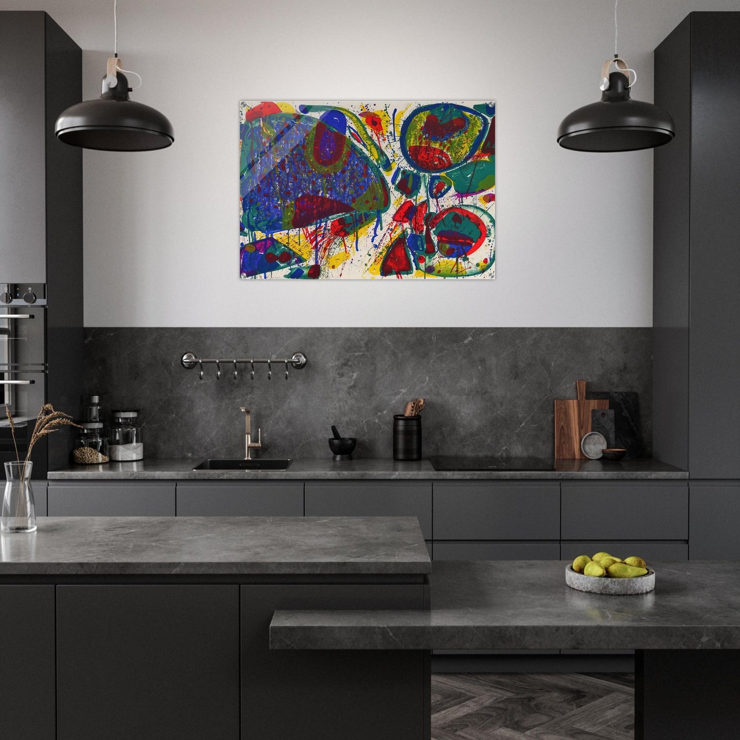 Variant III from Bright Jade Ghost - Sam Francis Acrylic Print - 70x100 cm / 28x40″ inches