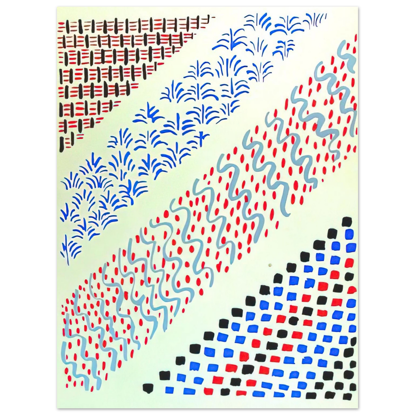Sonia Delaunay - COMPOSITION 27 75x100 cm / 30x40inches Fine Art Poster