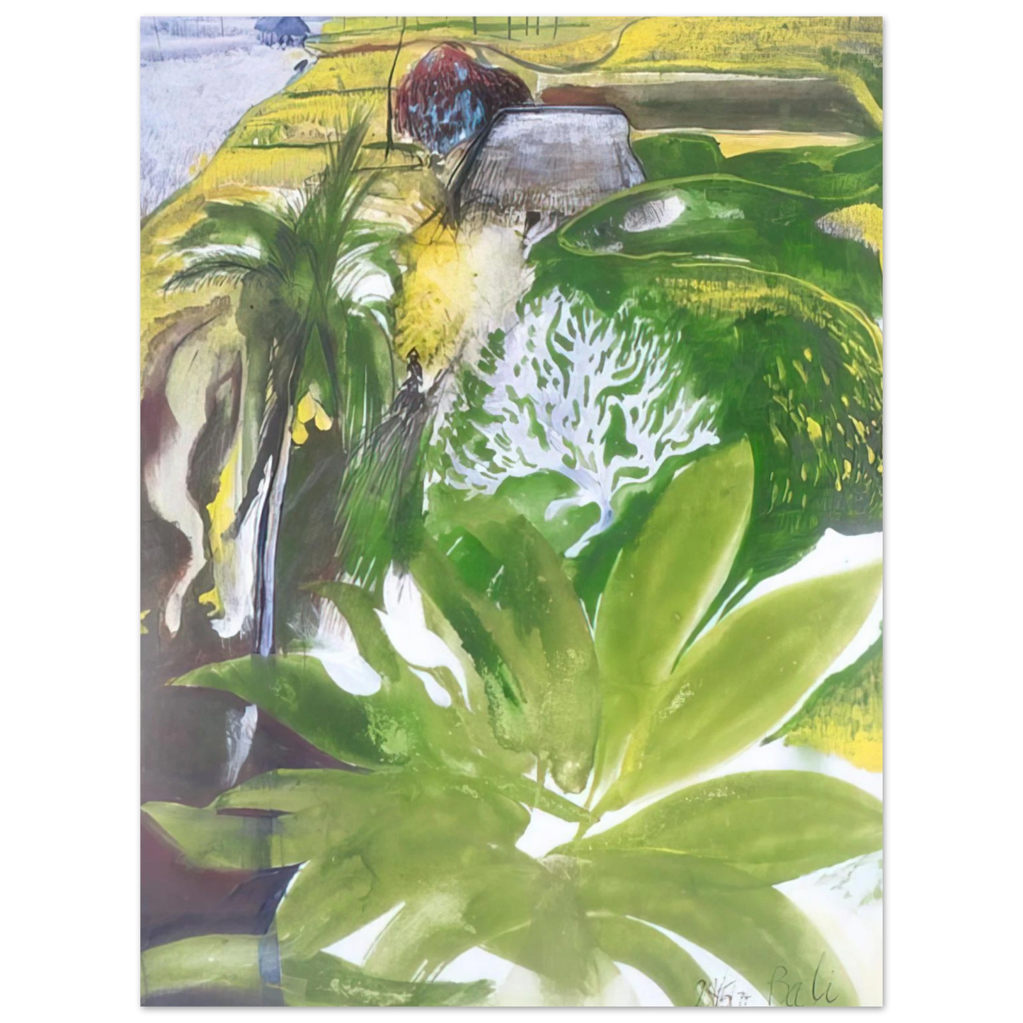 Brett Whiteley - Bali - figurative 75x100 cm / 30x40inches Fine Art Poster