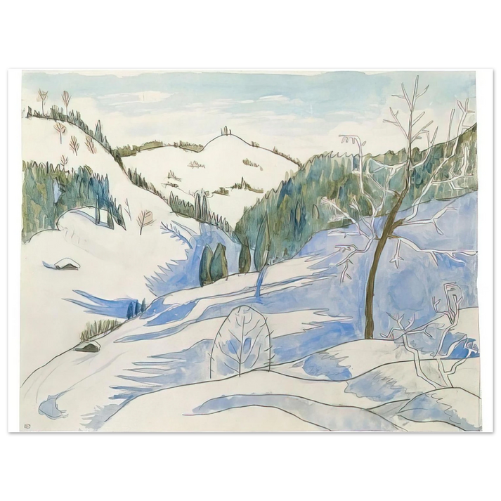 Gabriele Munter - MORGENSCHATTEN 1924 75x100 cm / 30x40inches Fine Art Poster