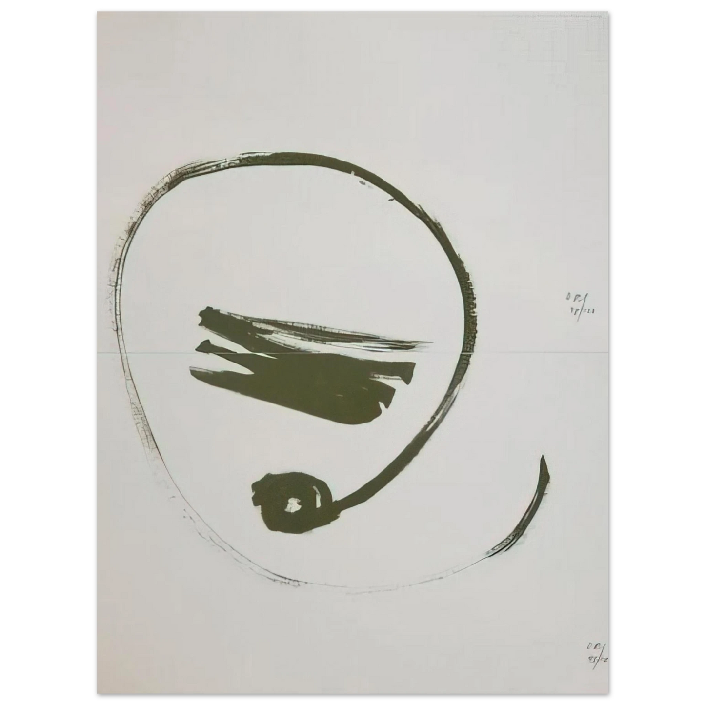 Dieter Roth - Brush Action - 1977 75x100 cm / 30x40inches Fine Art Poster