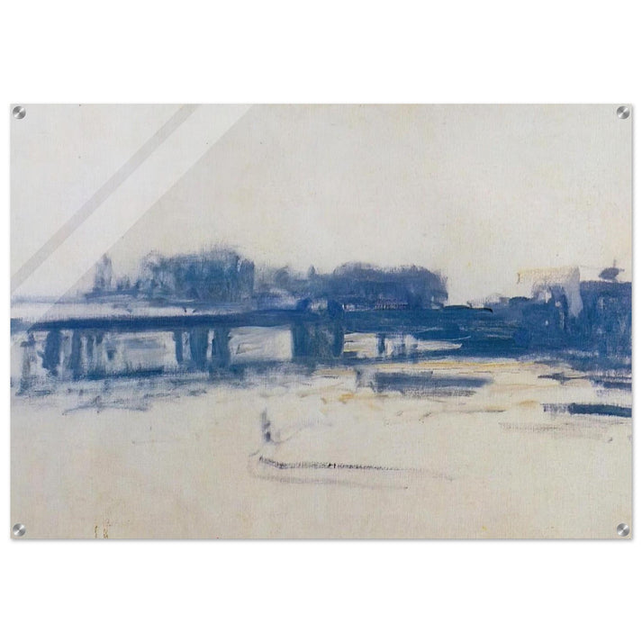 Charing Cross Bridge study - claude monet Acrylic Print - 70x100 cm / 28x40″ inches