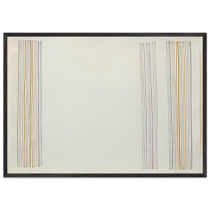 Untitled - 1981 N1 - Gene Davis 70x100 cm / 28x40 inches Framed Art Print – Black Wooden Frame