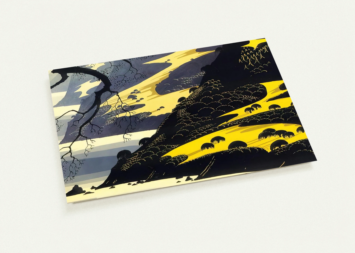 Coastal Fog By Eyvind Earle Pack of 10 Post Cards | Eyvind Earle Post Cards | A6 (10.5 x 14.8 cm) - 4.1 x 5.8 inches