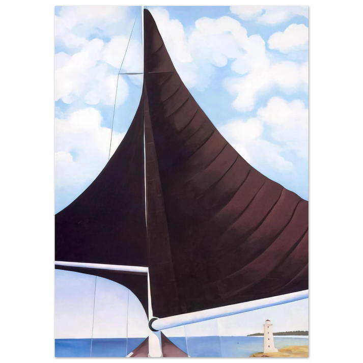 Georgia O'Keeffe - Brown Sail, Wing on Wing, Nassau Fine Art Poster
