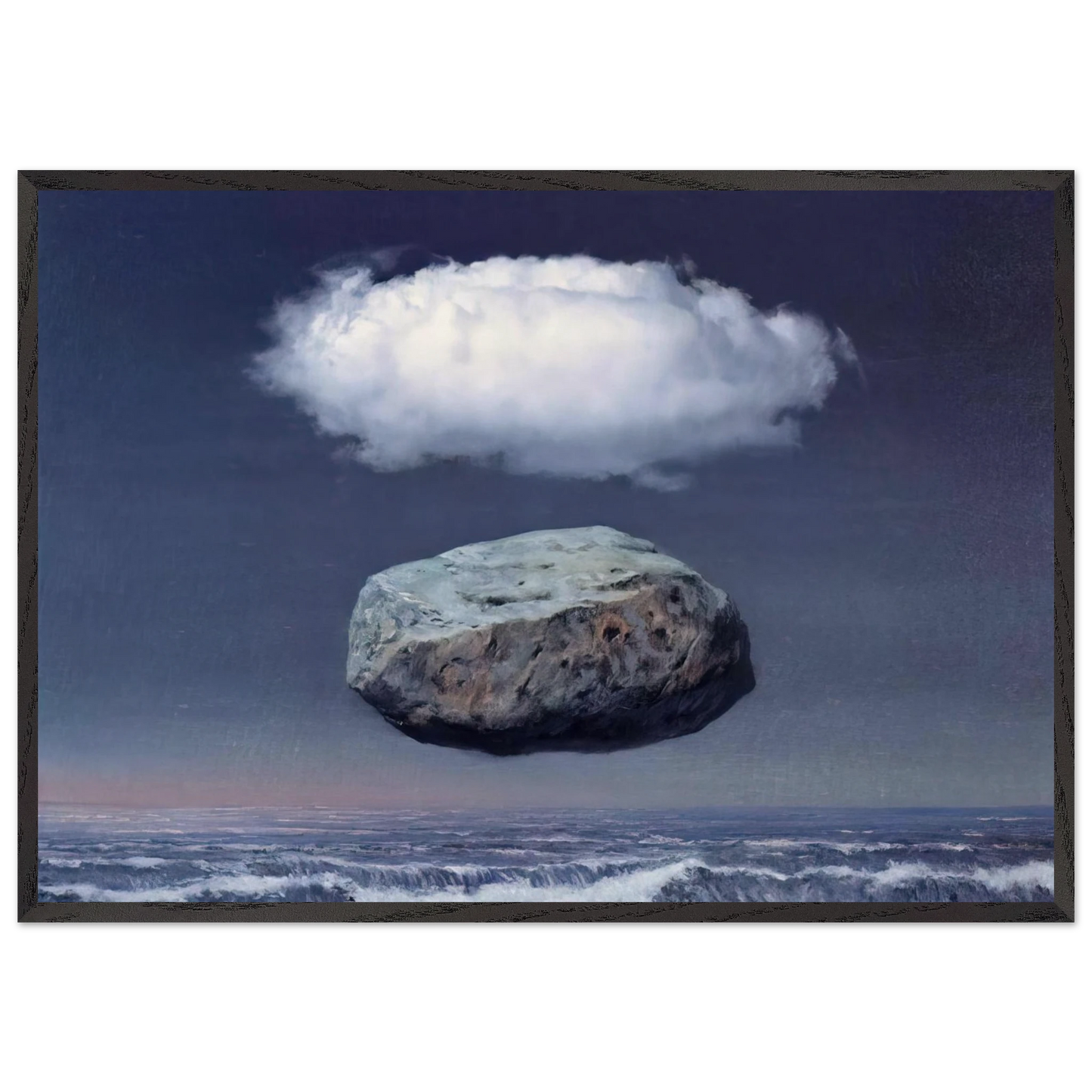 CLEAR IDEAS 1958 - Rene Magritte 70x100 cm / 28x40 inches Framed Art Print – Black Wooden Frame