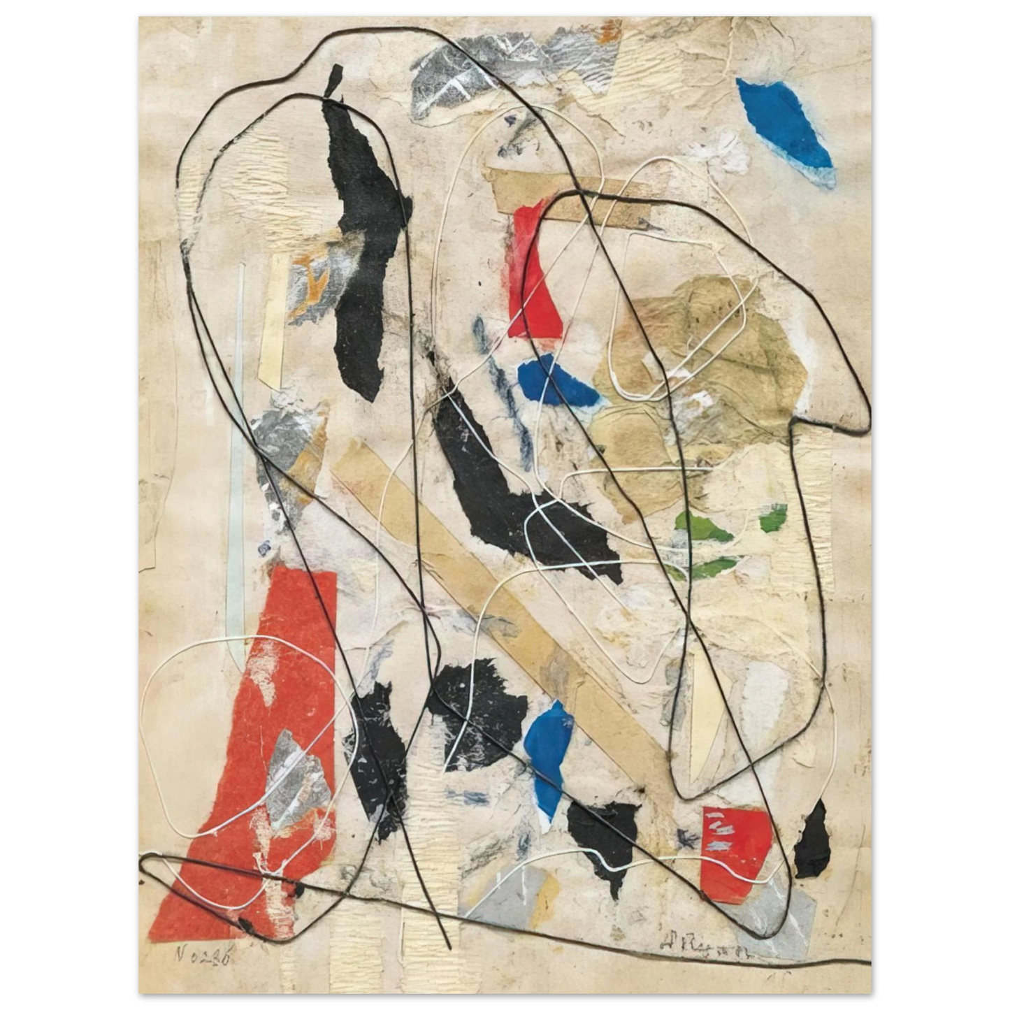 Anne Ryan - Number 236 - Abstract Expressionism 75x100 cm / 30x40inches Fine Art Poster