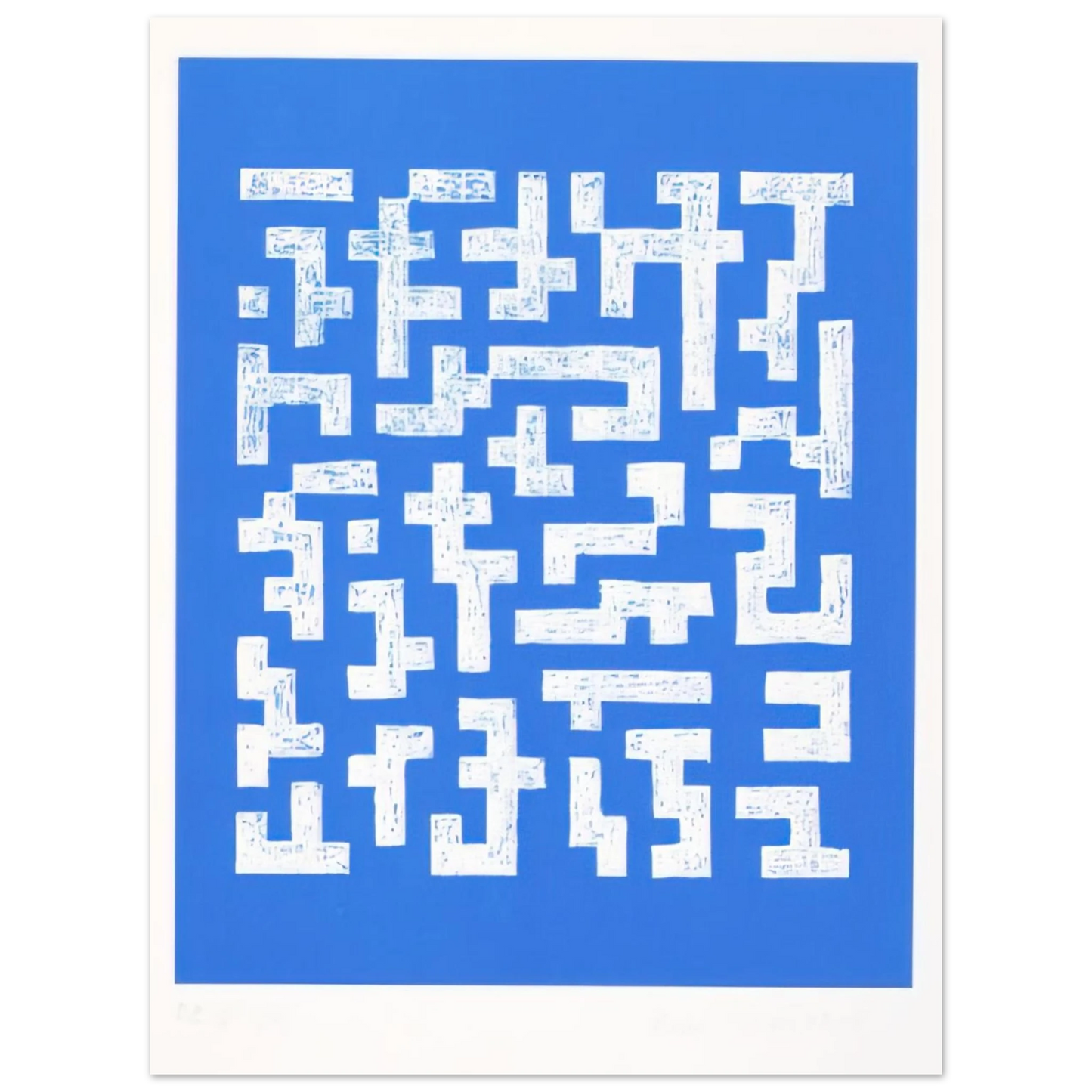Anni Albers - DOUBLE IMPRESSION IV 1978 75x100 cm / 30x40inches Fine Art Poster