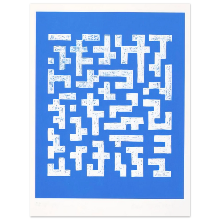 Anni Albers - DOUBLE IMPRESSION IV 1978 75x100 cm / 30x40inches Fine Art Poster