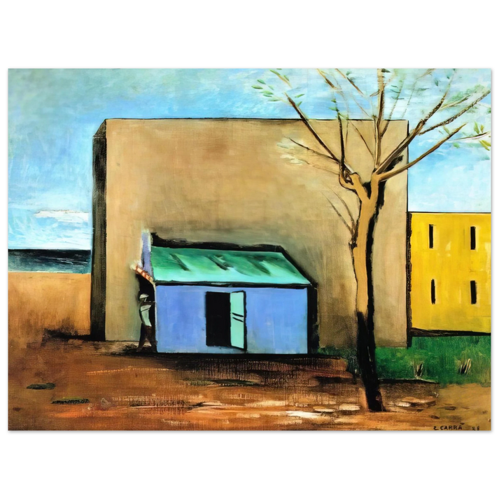 Carlo Carra - IL BERSAGLIO 1928 75x100 cm / 30x40inches Fine Art Poster
