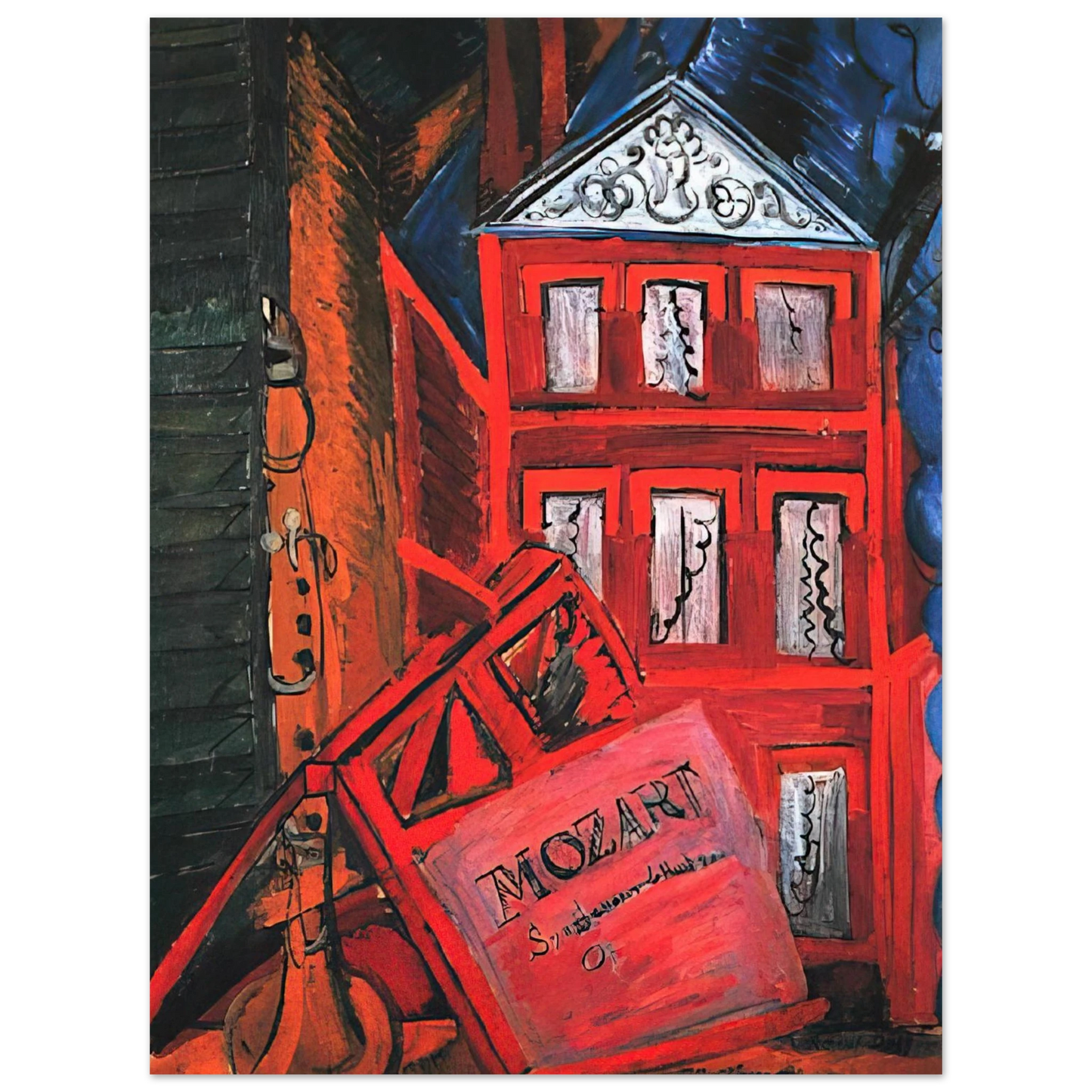 Raoul Dufy - HOMMAGE TO MOZART 1915 75x100 cm / 30x40inches Fine Art Poster