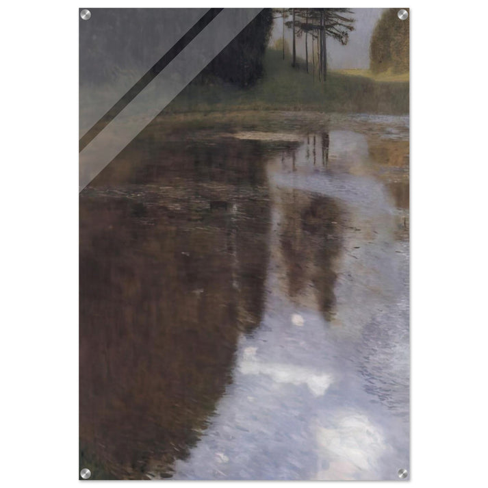 QUIET POND IN THE PARK OF APPEAL - Gustav Klimt Acrylic Print - 70x100 cm / 28x40″ inches