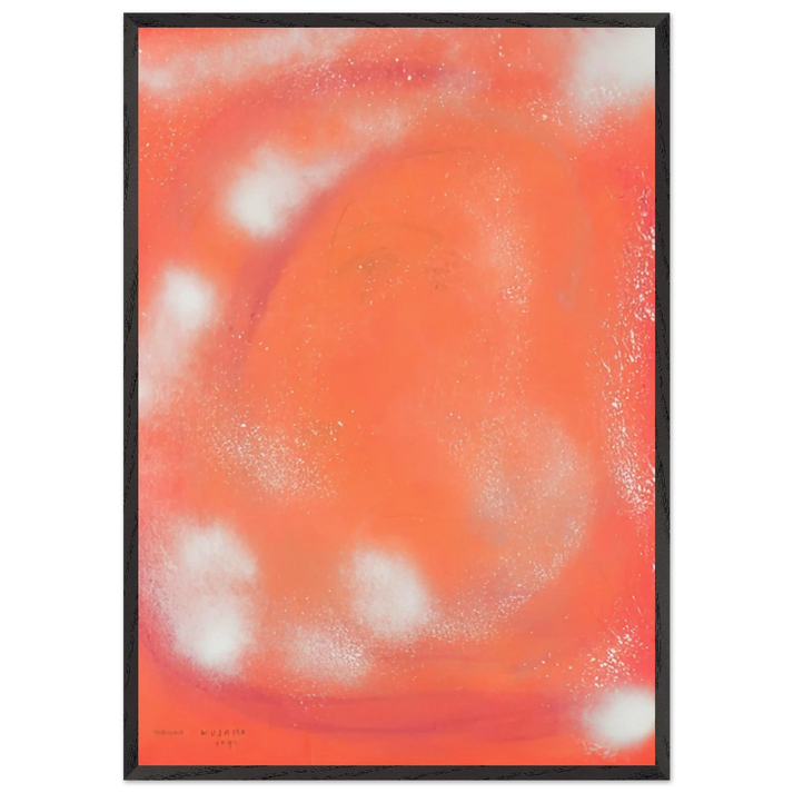 WOMAN IN THE WIND 1977 - Yayoi Kusama 70x100 cm / 28x40 inches Framed Art Print – Black Wooden Frame