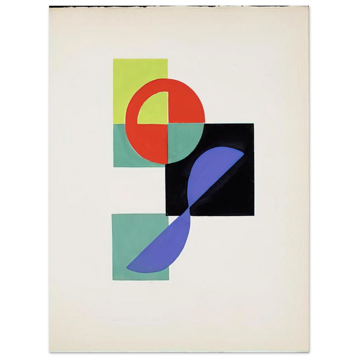 Sonia Delaunay - POEMS BY TRISTAN TZARA 75x100 cm / 30x40inches Fine Art Poster