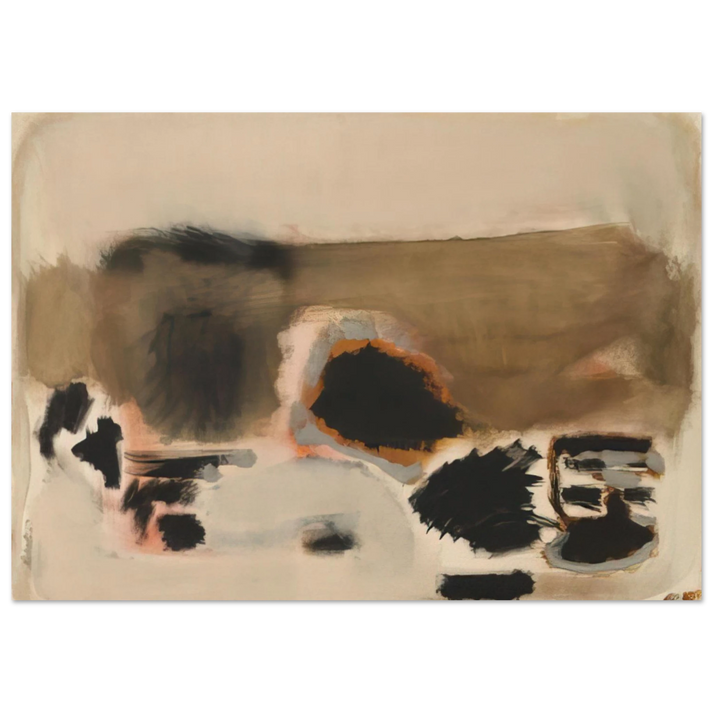Mark Rothko - No.5No.24 - 1948 Wall Art - 60x80 cm / 24x32 inches - Premium Wooden Framed Poster With Fine Art Paper-canvas - Black frame