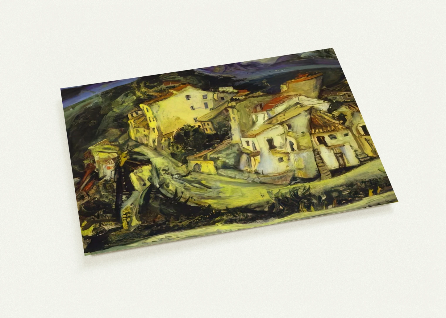 HOUSES OF CAGNES By Chaim Soutine Pack of 10 Post Cards | Chaim Soutine Post Cards | A6 (10.5 x 14.8 cm) - 4.1 x 5.8 inches