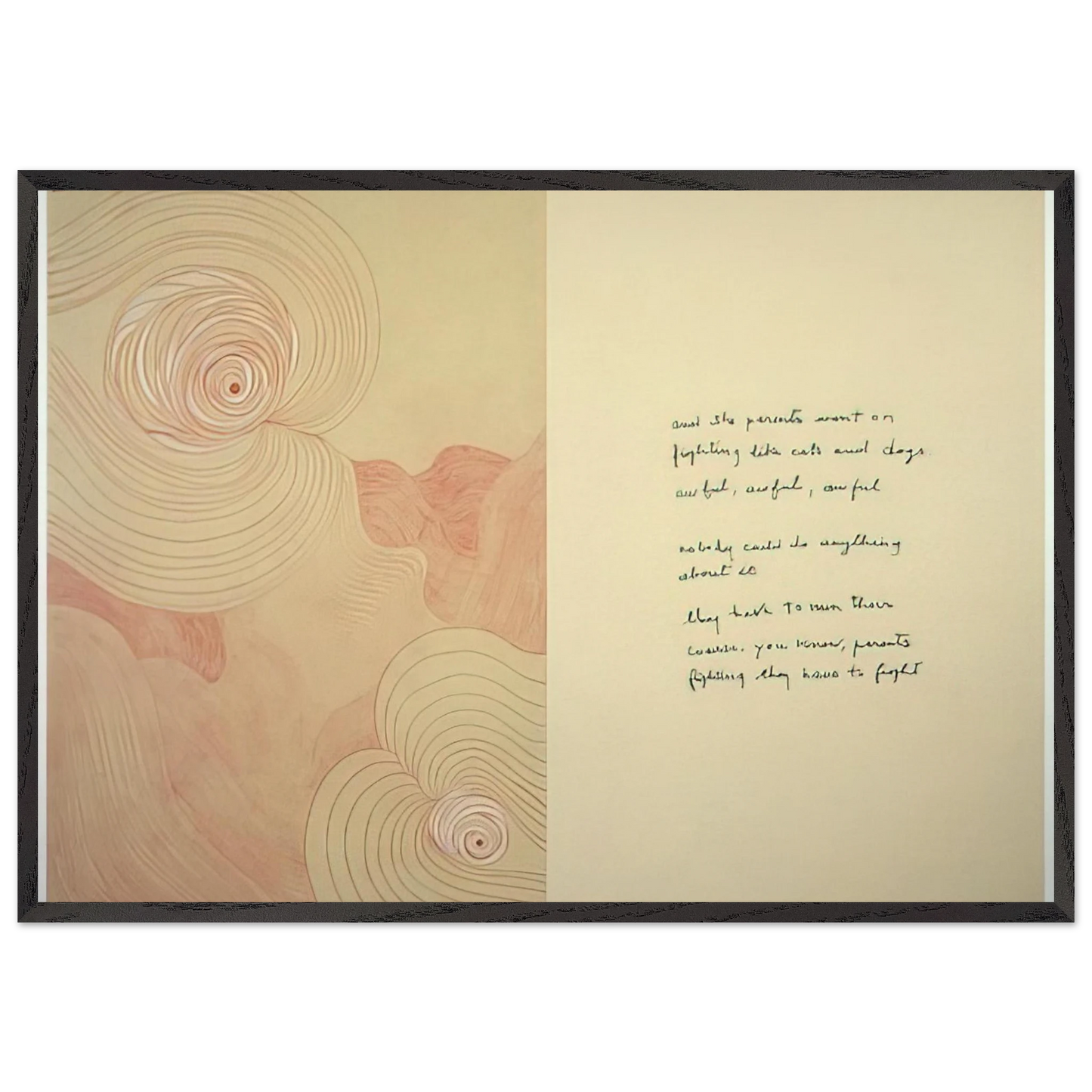 SUBLIMATION 2002 0 - Louise Bourgeois 70x100 cm / 28x40 inches Framed Art Print – Black Wooden Frame