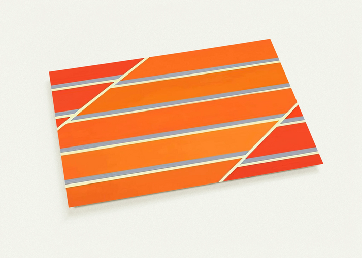 Orange Time - 1965 By Larry Zox Pack of 10 Post Cards | Larry Zox Post Cards | A6 (10.5 x 14.8 cm) - 4.1 x 5.8 inches