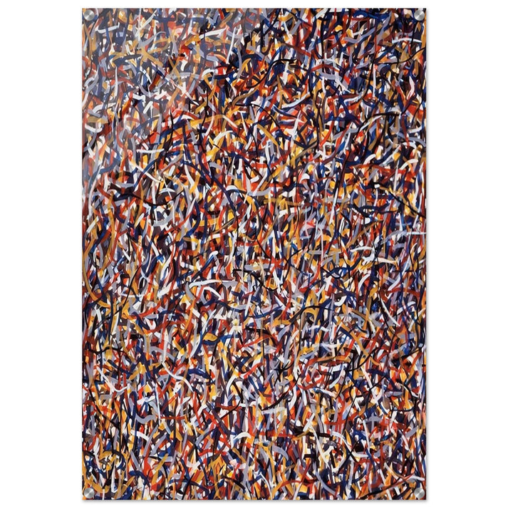 Not Straight Brushstrokes in All Directions - Sol LeWitt Acrylic Print - 70x100 cm / 28x40″ inches