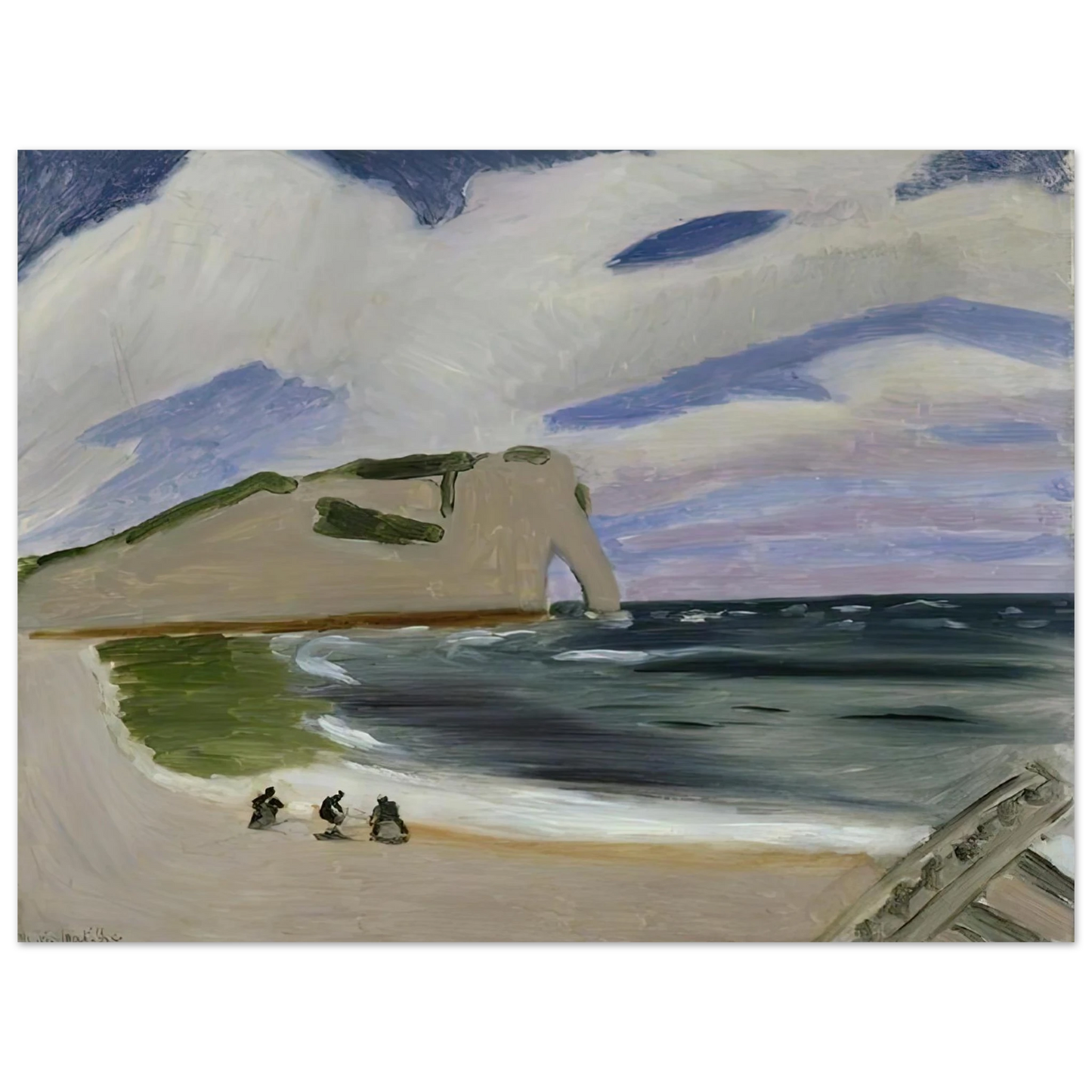 Henri Matisse - WOMEN ON THE BEACH ETRETAT 1920 75x100 cm / 30x40inches Fine Art Poster