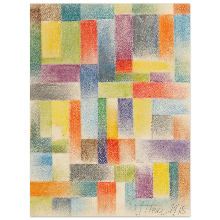 Johannes Itten - Untitled - 1918 75x100 cm / 30x40inches Fine Art Poster