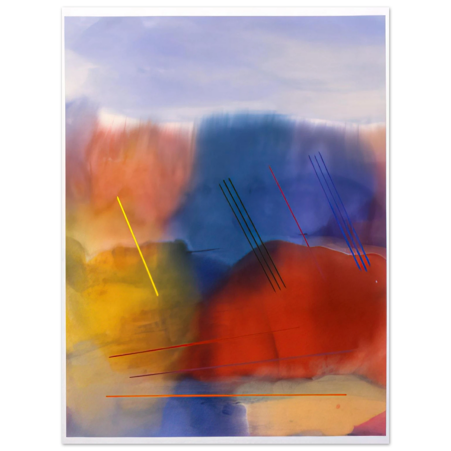 Ronnie Landfield - Free Spirit - 1991 75x100 cm / 30x40inches Fine Art Poster