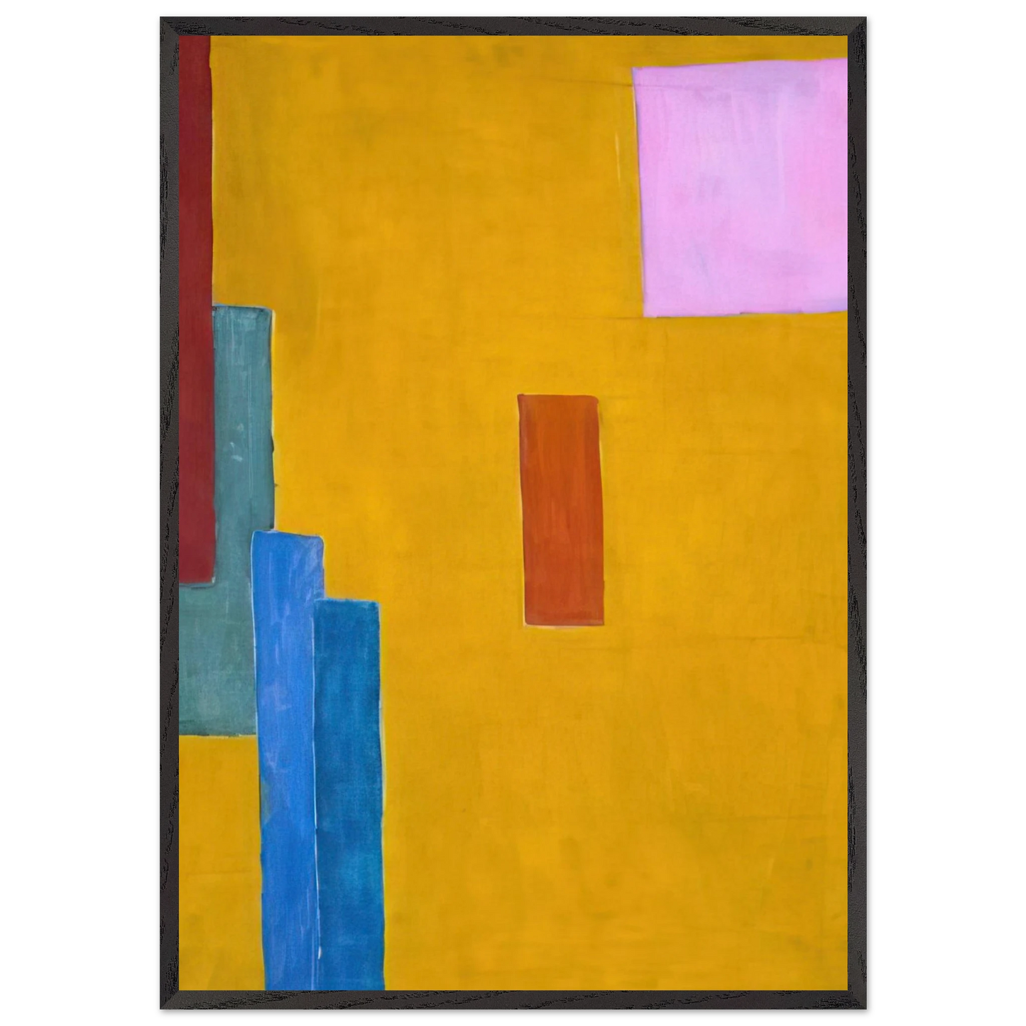ABSTRACT PAINTING 1914 - Vanessa Bell 70x100 cm / 28x40 inches Framed Art Print – Black Wooden Frame
