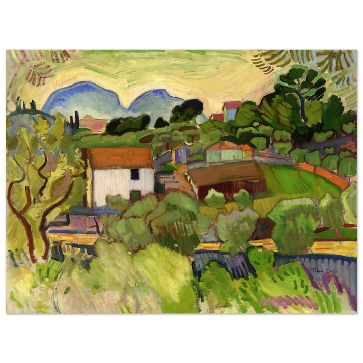 Raoul Dufy - THE RIVER 75x100 cm / 30x40inches Fine Art Poster