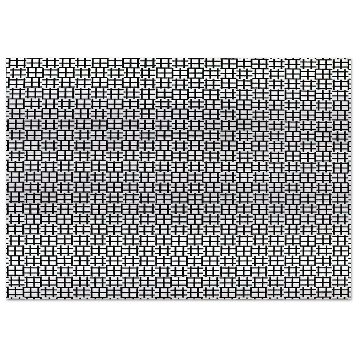 Untitled Verticals and Horizontals - 1970 - Francois Morellet Brushed Aluminum Print - 70x100 cm / 28x40 inches | Francois Morellet Aluminum Print | Francois Morellet Prints