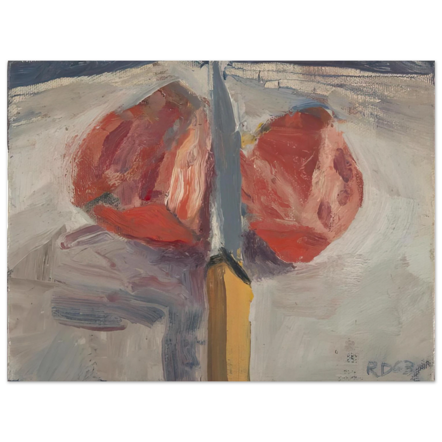Richard Diebenkorn - Tomato and Knife 75x100 cm / 30x40inches Fine Art Poster