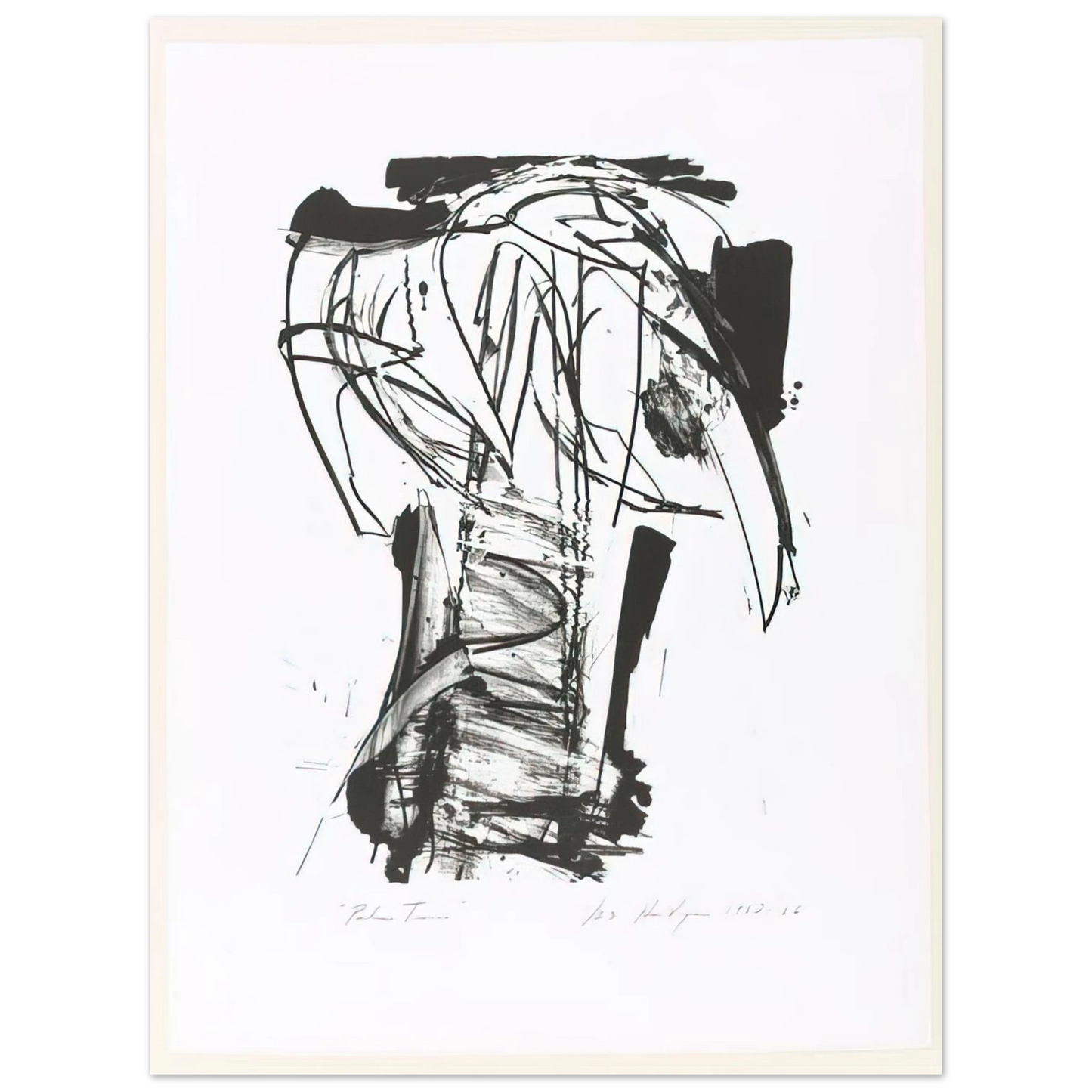 Grace Hartigan - Palm Trees, from the Series The Archaics 75x100 cm / 30x40inches Fine Art Poster