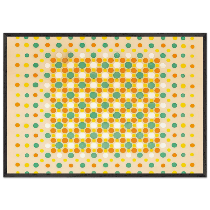 Quilt - 1963 - Thomas Downing 70x100 cm / 28x40 inches Framed Art Print – Black Wooden Frame