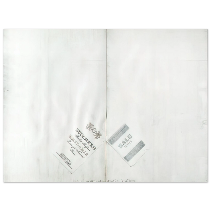 Alighiero Boetti - DA ALIGHIERO NATI A GUIDO BOETTI 1986 75x100 cm / 30x40inches Fine Art Poster