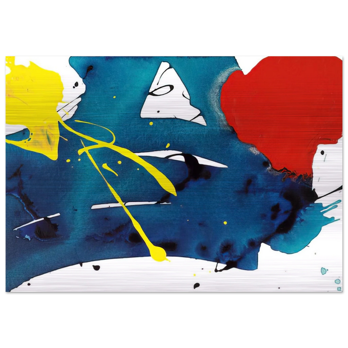 Untitled SFP94-105 SFF1697 - Sam Francis Brushed Aluminum Print - 70x100 cm / 28x40 inches | Sam Francis Aluminum Print | Sam Francis Prints