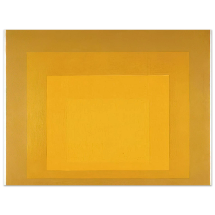 Josef Albers - STUDY FOR HOMAGE TO THE SQUARE DEPARTING IN YELLOW 1964 75x100 cm / 30x40inches Fine Art Poster