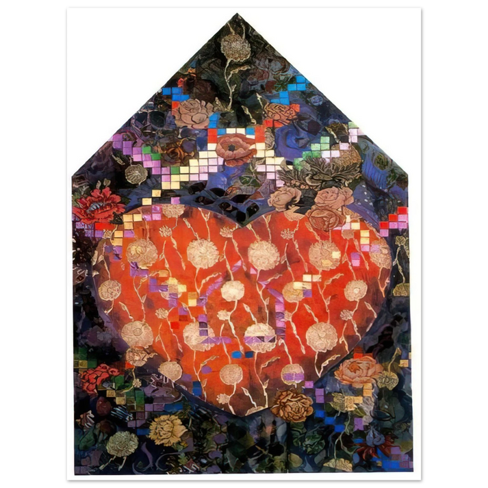 Miriam Schapiro - Heartfelt - PD Pattern and Decoration 75x100 cm / 30x40inches Fine Art Poster