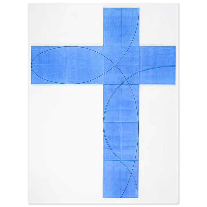 Robert Mangold - COLUMN STRUCTURE XXII 2008 75x100 cm / 30x40inches Fine Art Poster