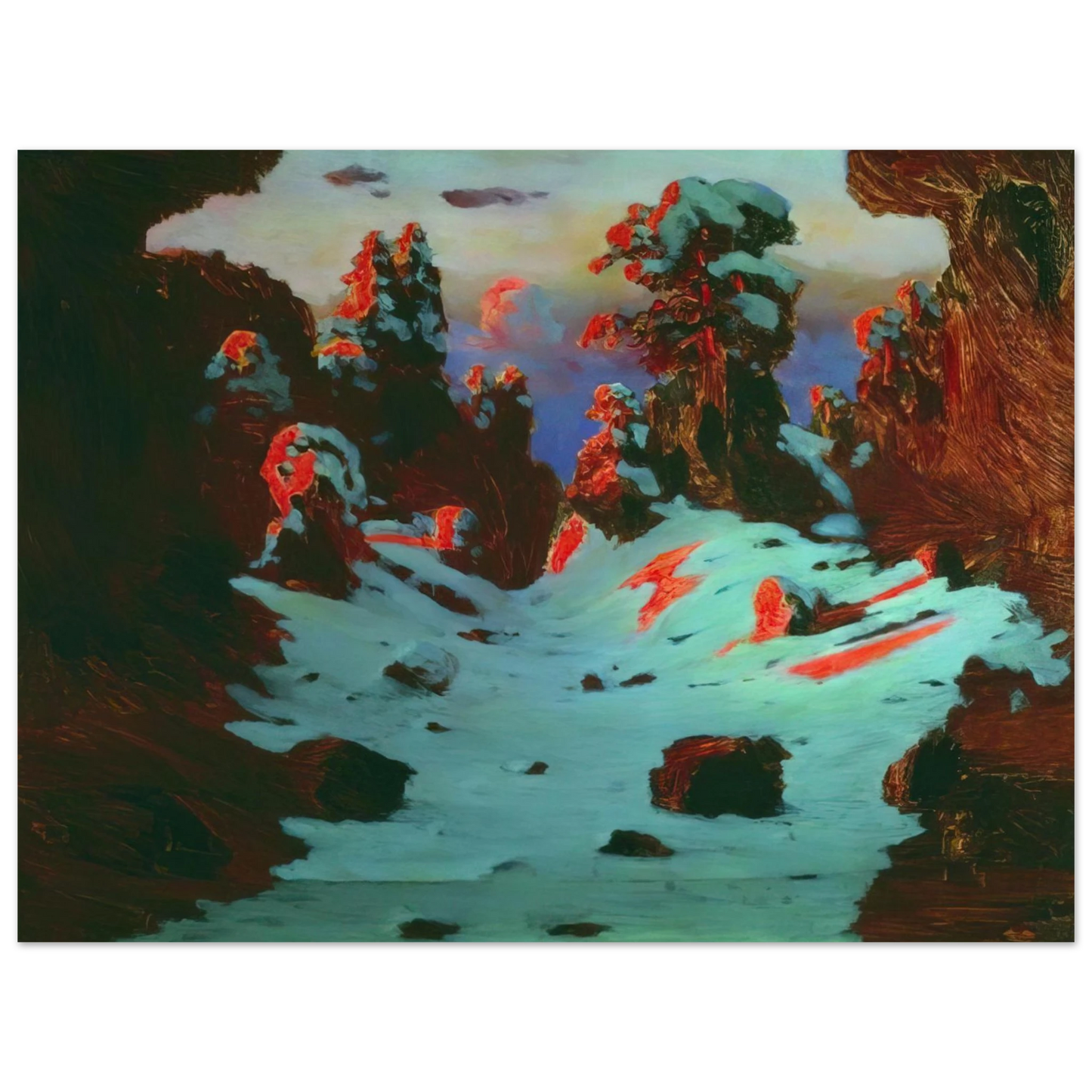 Arkhyp Kuindzhi - Sunset Effect 75x100 cm / 30x40inches Fine Art Poster