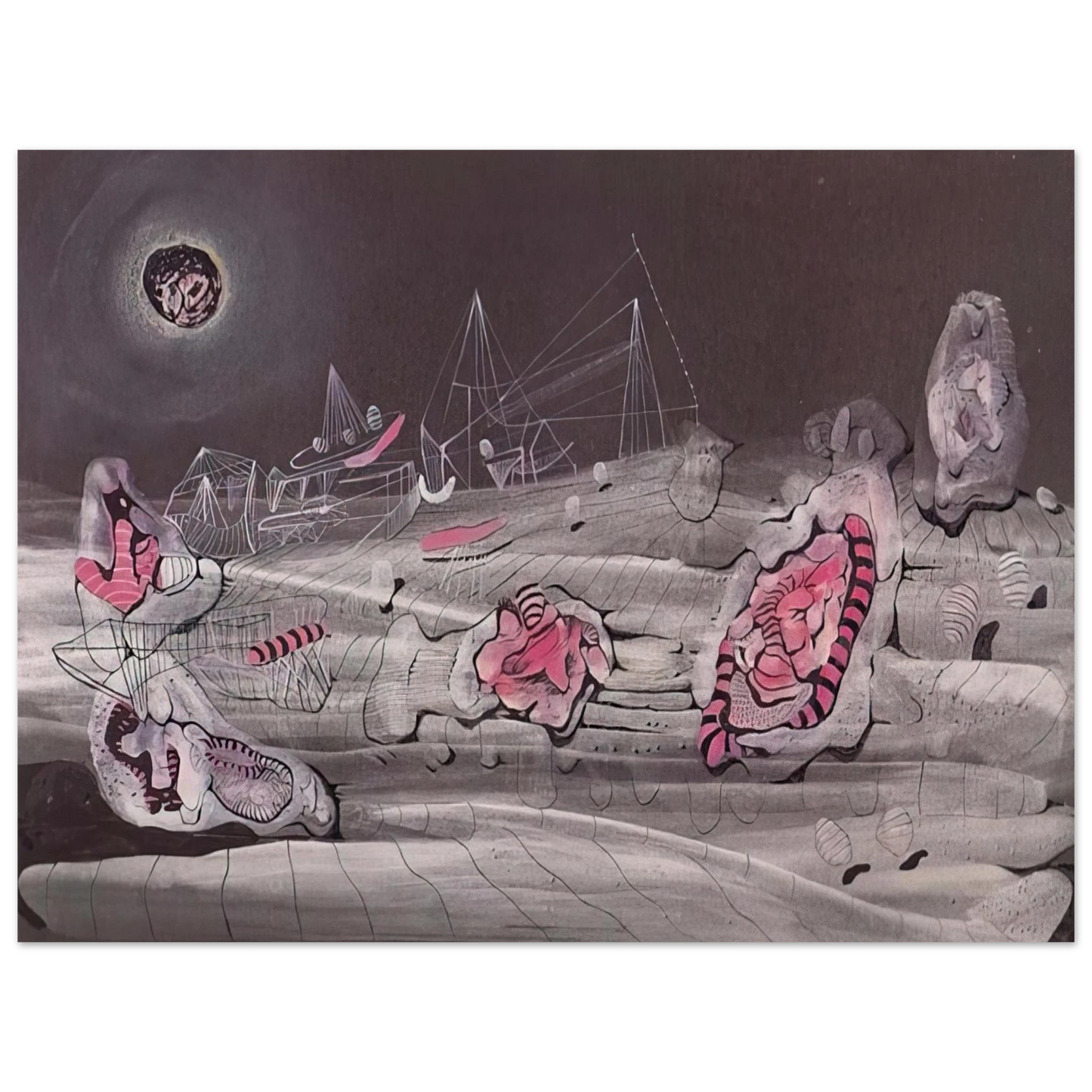 Roberto Matta - DARK LIGHT 1940 75x100 cm / 30x40inches Fine Art Poster