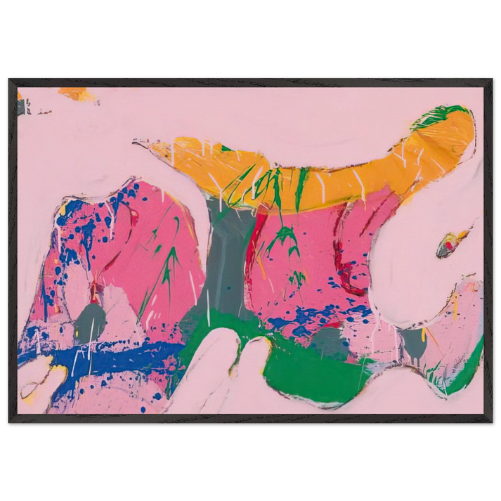 Uranus - 1974 - Norman Bluhm 70x100 cm / 28x40 inches Framed Art Print – Black Wooden Frame