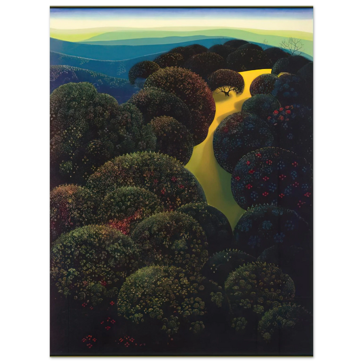 Eyvind Earle - Hidden Pasture 75x100 cm / 30x40inches Fine Art Poster