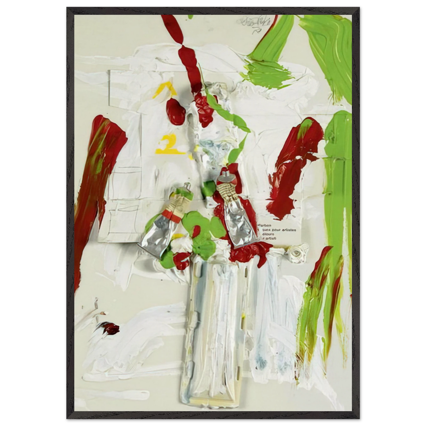 Untitled - 1978 N3 - Dieter Roth 70x100 cm / 28x40 inches Framed Art Print – Black Wooden Frame