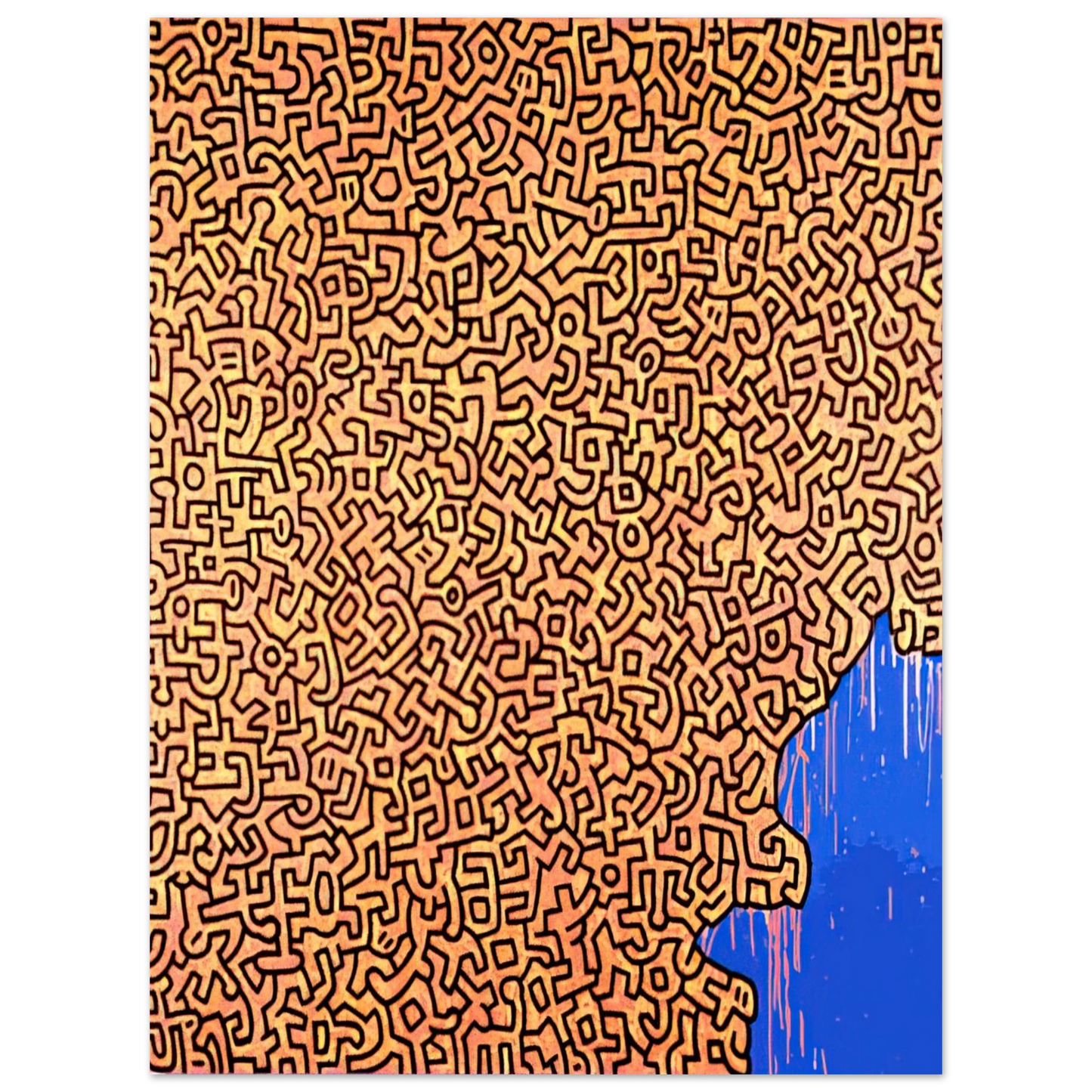 Keith Haring - BRAZIL 1989 75x100 cm / 30x40inches Fine Art Poster