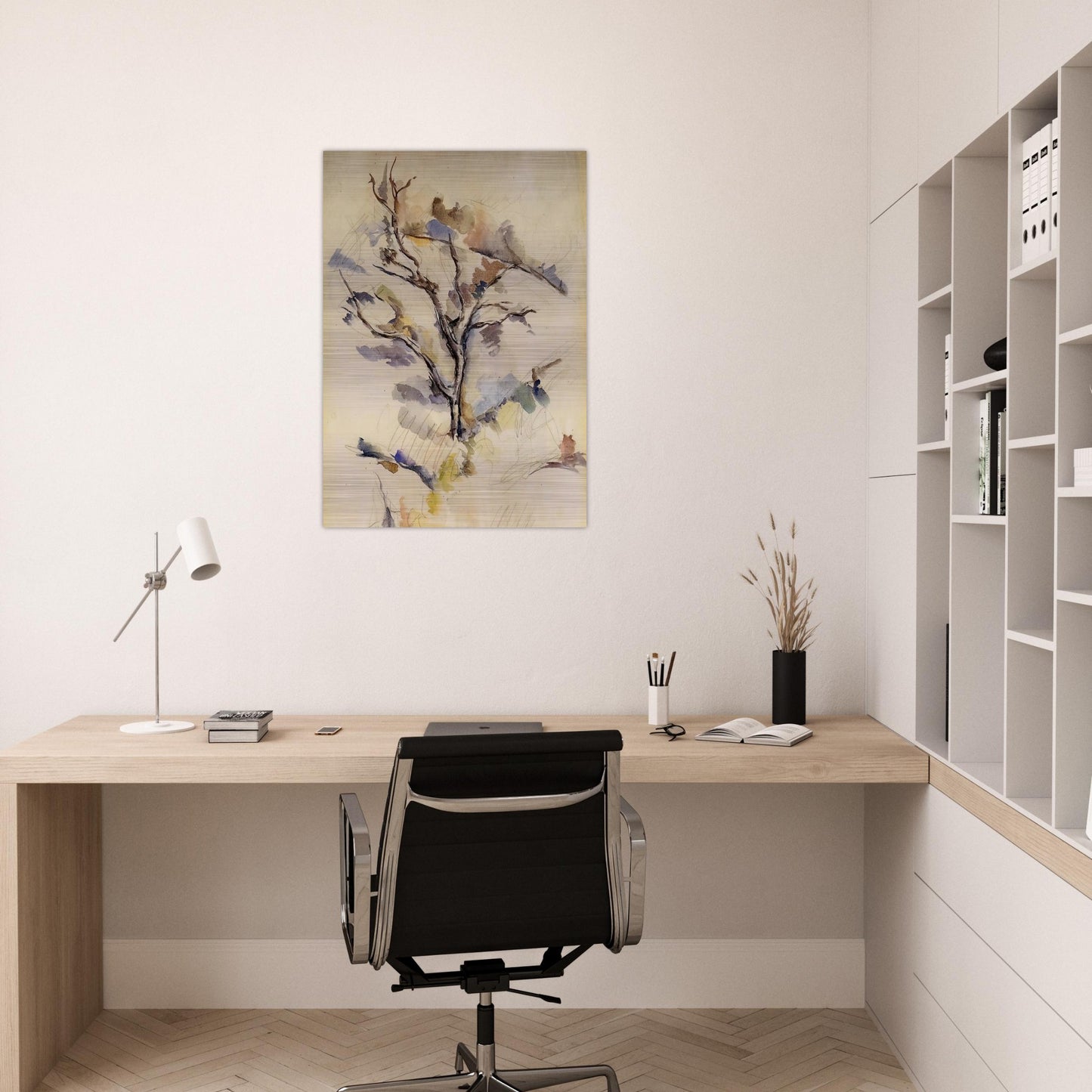The Oak - Paul Cézanne Brushed Aluminum Print - 70x100 cm / 28x40 inches | Paul Cézanne Aluminum Print | Paul Cézanne Prints