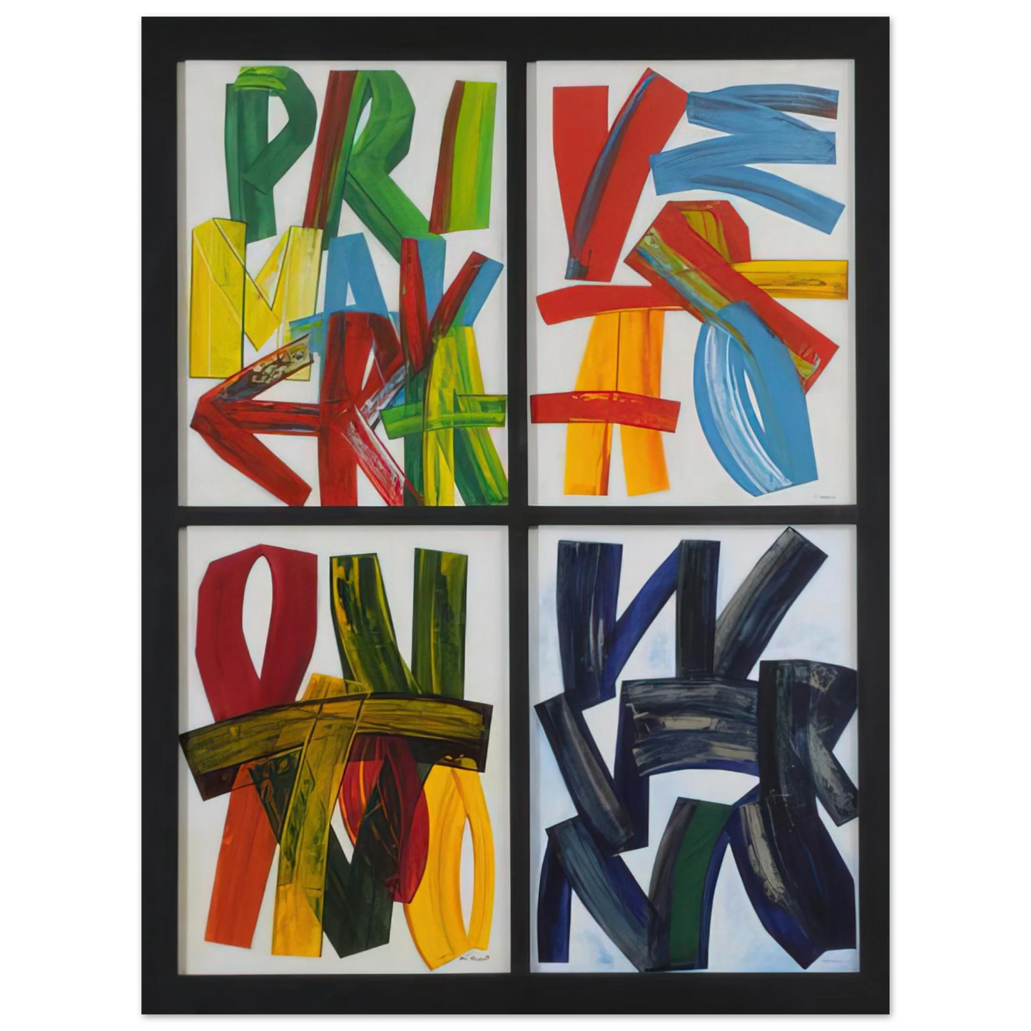 Joao Vieira - Four Seasons - 1989 75x100 cm / 30x40inches Fine Art Poster