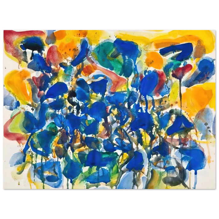 Sam Francis - Untitled SF-56-003 75x100 cm / 30x40inches Fine Art Poster