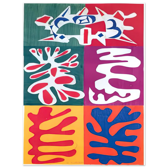 Henri Matisse - PANEL WITH MASK 1947 75x100 cm / 30x40inches Fine Art Poster