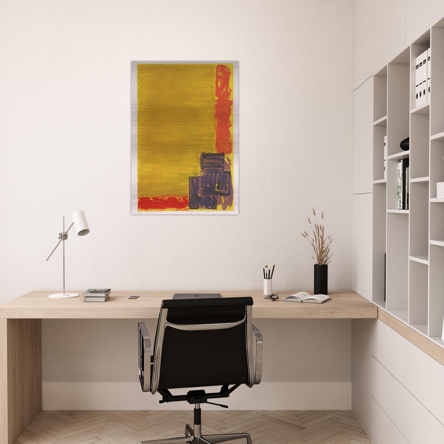 View - 1979 - John Hoyland Brushed Aluminum Print - 70x100 cm / 28x40 inches | John Hoyland Aluminum Print | John Hoyland Prints