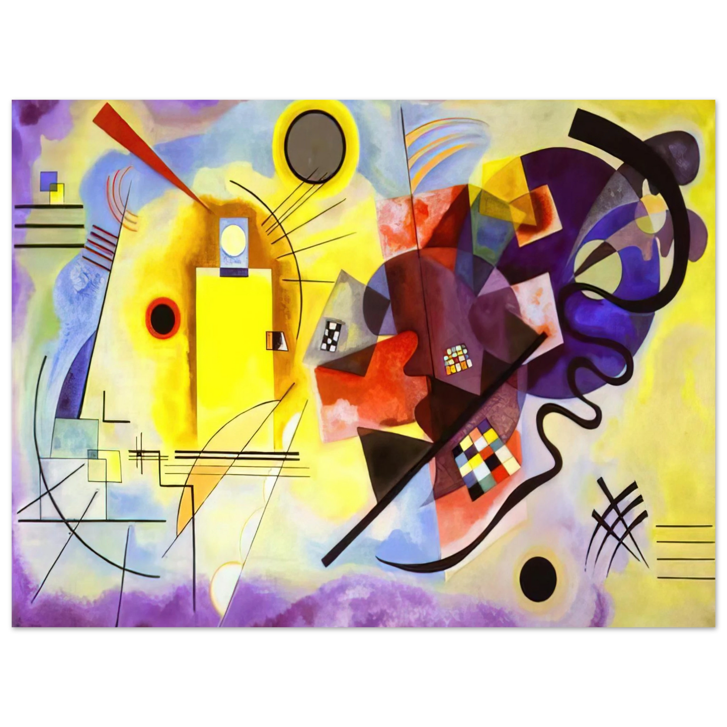 Wassily Kandinsky - YELLOW RED BLUE 1925 75x100 cm / 30x40inches Fine Art Poster
